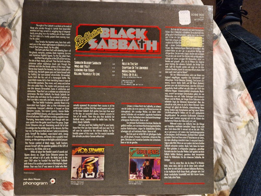 Dischi in vinile: Black Sabbath – Reflection - Vergriffen! – Usato da Brittnau venduto da Zibu 1