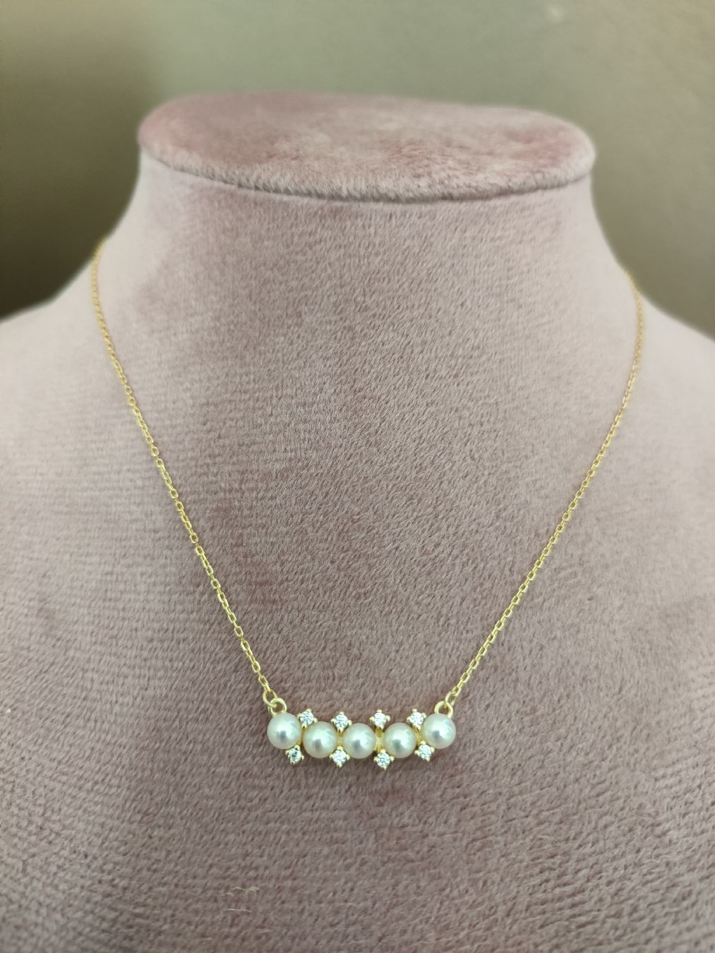 Catenine: Kette Süsswasserperlen-18 Karat Gold – Nuovo e nell'imballaggio originale da Bern venduto da Lidia.5