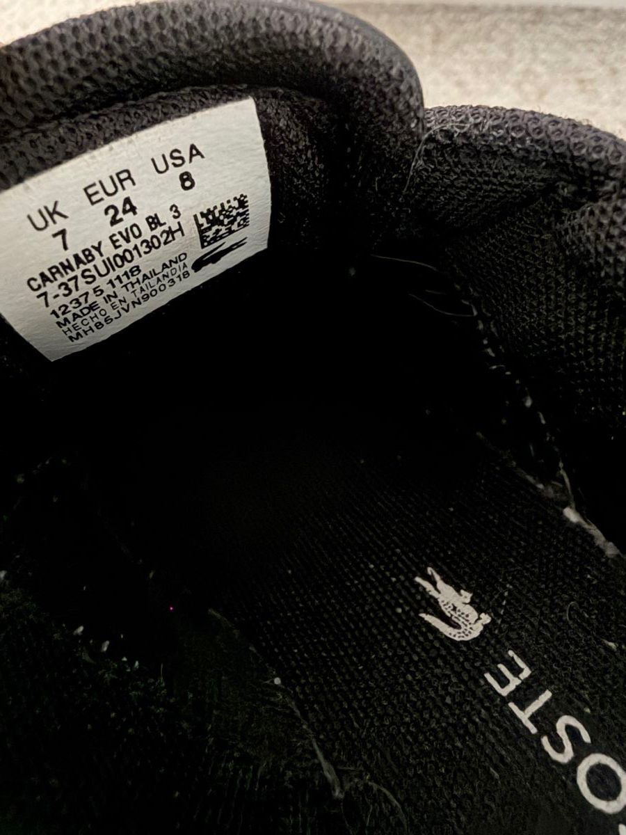 Lacoste Scarpe per ragazzi: Lacoste Kinderschuhe, Grösse 24, Schwarz – Usato da Susten venduto da AMAZE 2