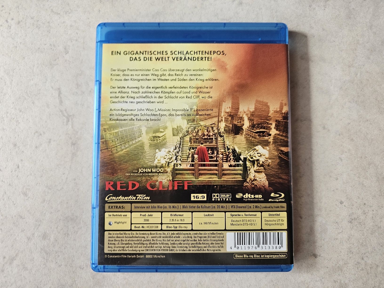 Tutti i DVDs: Red Cliff  /  Bluray – Usato da Schneisingen venduto da backstore24 1