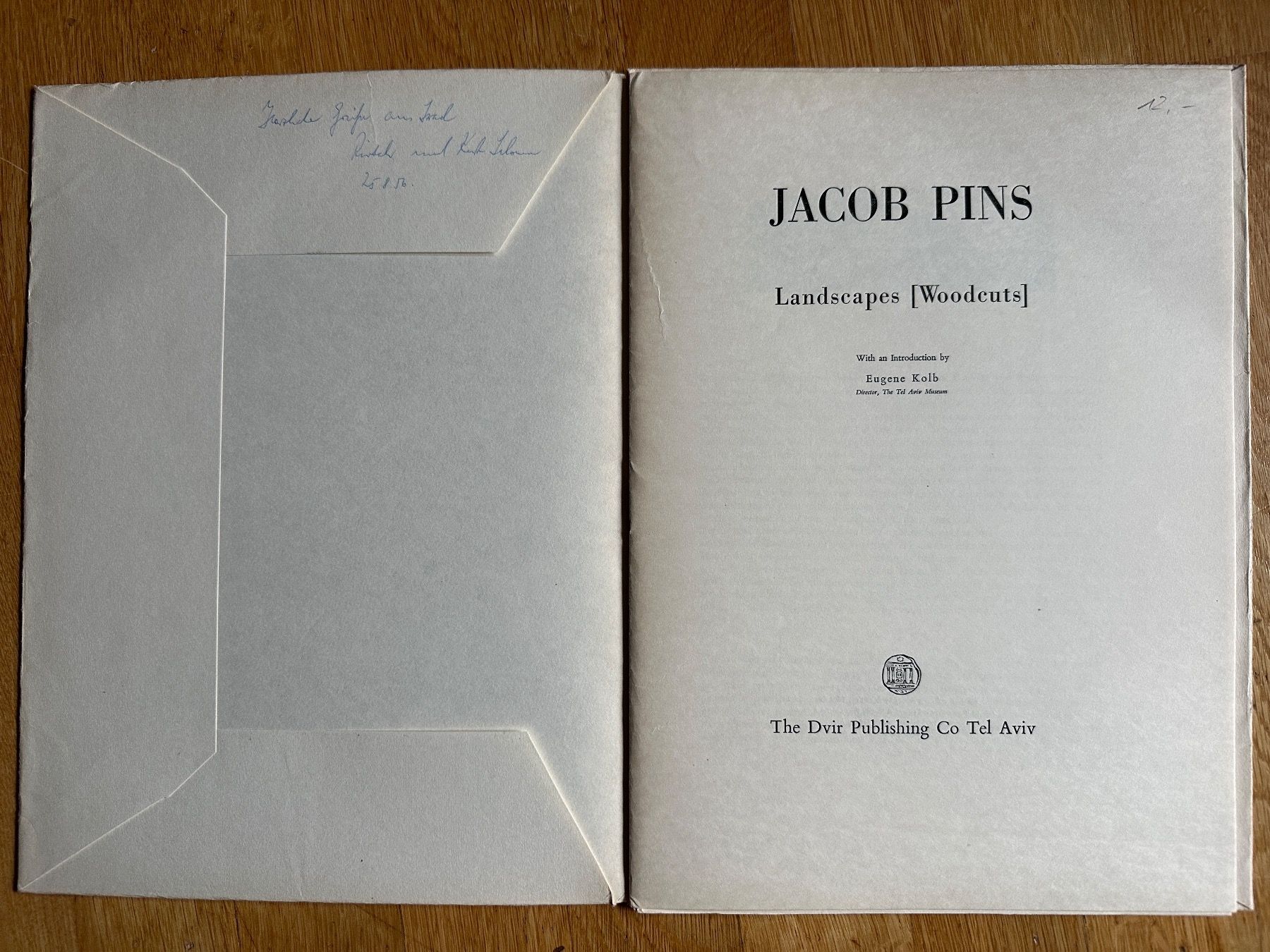 Libri: Jacob Pins: Landscape. (Woodcuts) – Usato da Zürich venduto da allp 1