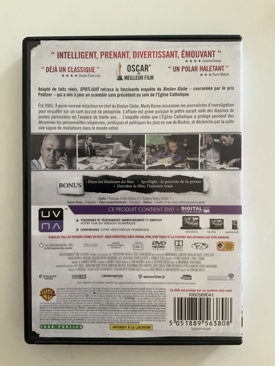 Tutti i DVDs: Film DVD Spotlight – Usato da Veyrier venduto da Deniro2 1