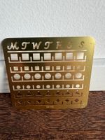 Midori Schablone Kalender aus Messing