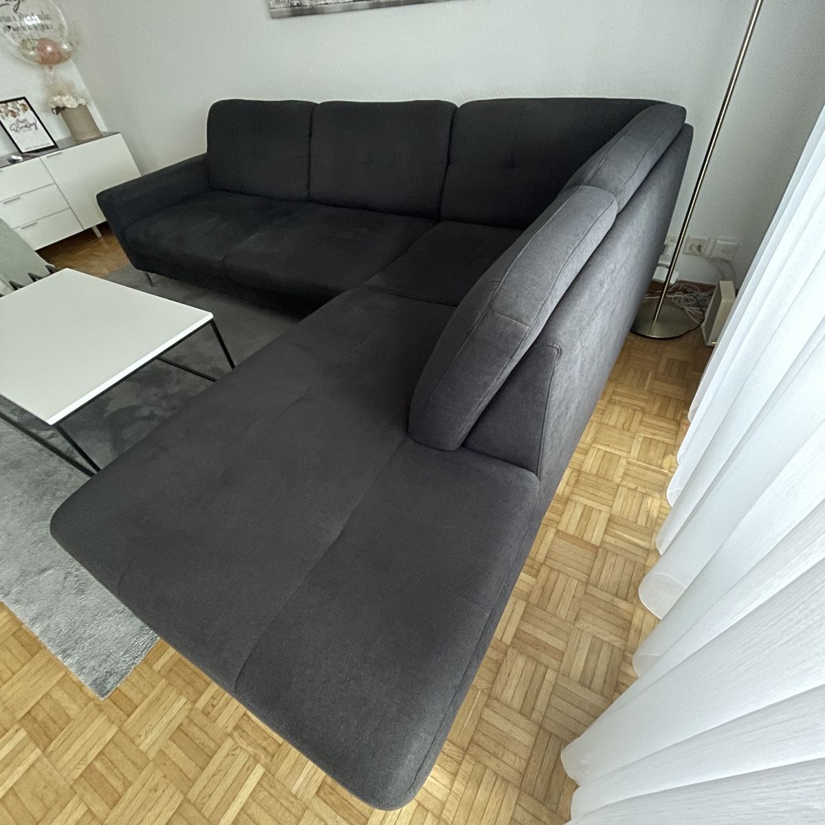 Divani: Gemütliches Ecksofa, Grau – Usato da Oftringen venduto da Box2 2
