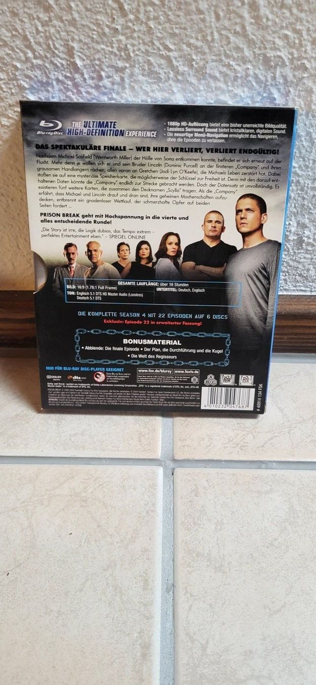 Tutti i DVDs: Blu Ray - Prison Break Staffel 4 – Usato da Münsingen venduto da Heroism2010 1