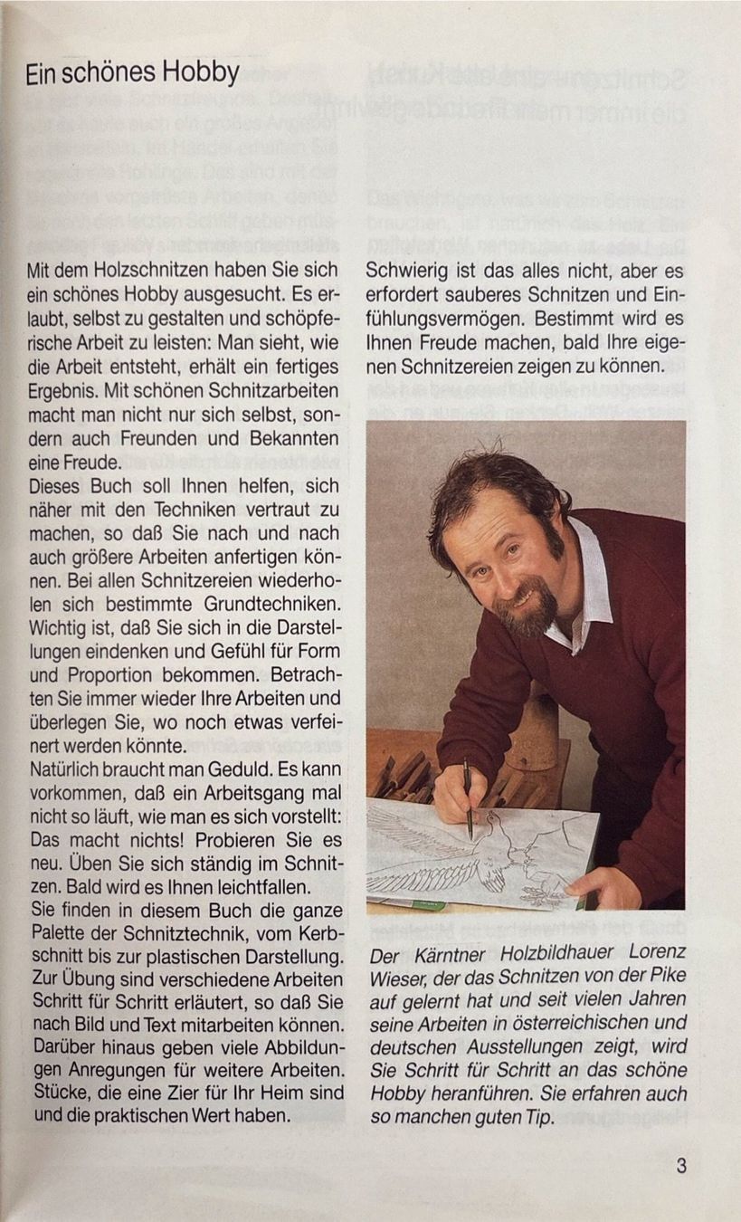 Libri: Wieser Lorenz, Holzschnitzen – Usato da Sarnen venduto da Livres 2