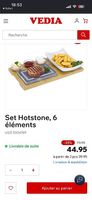 Set Hotstone 6 pièces  pierre à griller  25 CHF