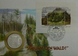 Numisbrief Jahr des Waldes Feinsilbermünze 999.9