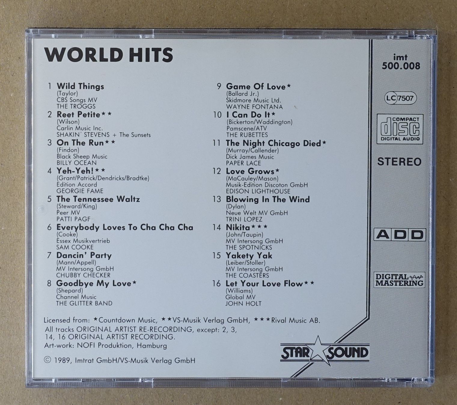 CD: Sixties - ECCO Edition Vol. 1 - F10 – Usato da Sessa venduto da fraenklishop 1