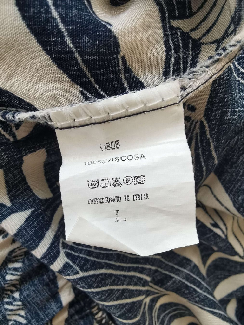 Vestiti: Dunkelblaues Kleid mit Blättern – Usato da Zug venduto da WickiPanda 5