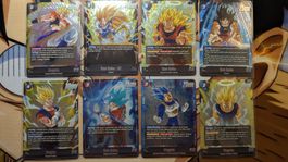 Carte Dragon Ball Super Lot de 8 SR