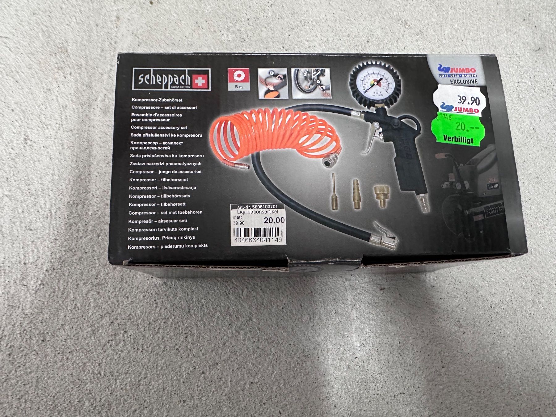 Scheppach Compressori: Sheppach Kompressor-Zubehörset – Nuovo (secondo la descrizione) da Gossau (ZH) venduto da DSCapeta 1