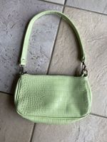 Baguette Bag, hellgrün, Kroko Optik, wie neu!