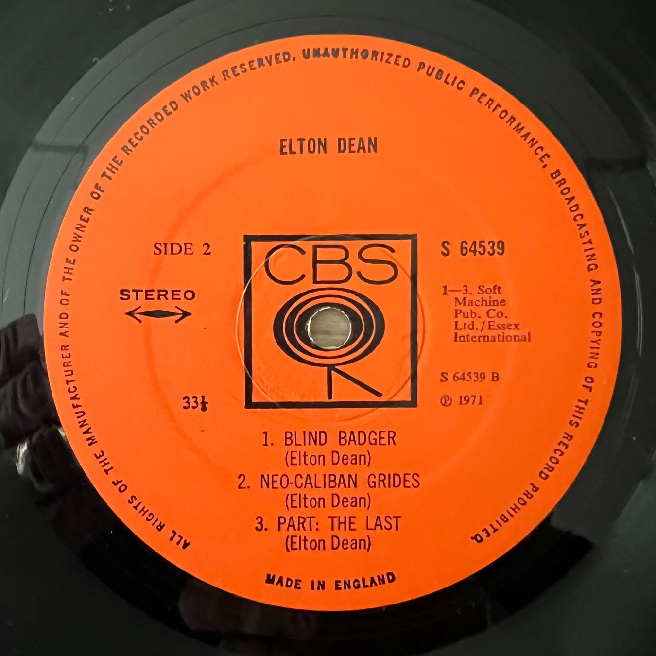 Schallplatten: Elton Dean - Same / 1. UK-Press. 1971 - Very nice Copy – Gebraucht aus Gais von soundcave57 2