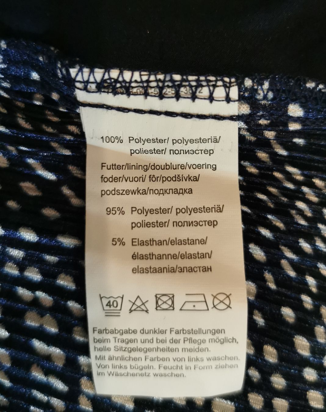 Blusen: Blusenshirt, dunkelmarine/weiss – Neu (gemäss Beschreibung) aus Wettingen von Biitel 4