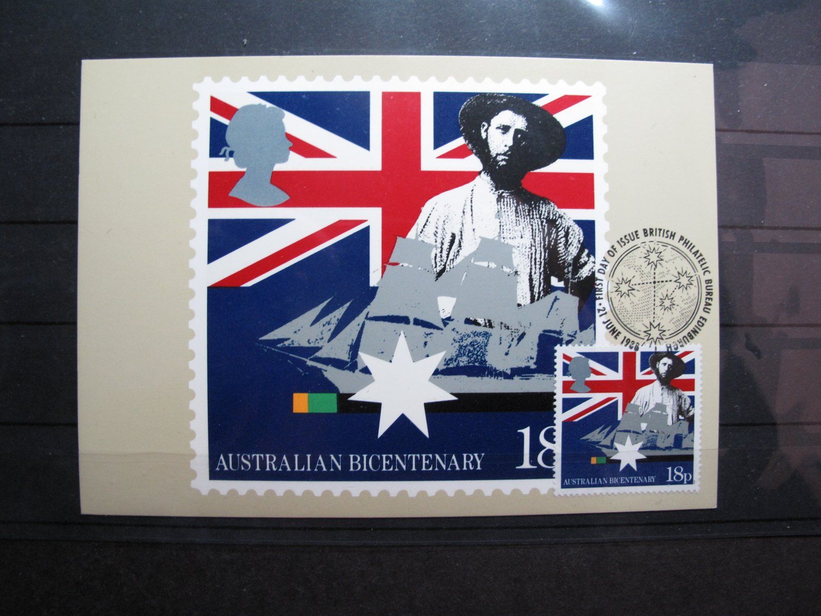 Tutti i francobolli: Australia 1988 Bicentenary Max card – Usato da Wil SG venduto da fva01