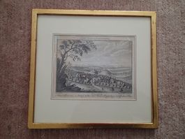 Emanuel Büchel   OBER + NIEDER RAMLISBERG  Orig. Kupferstich