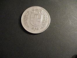 5.-  Fr 1939  Superbe pièce  Qualité Top du Top