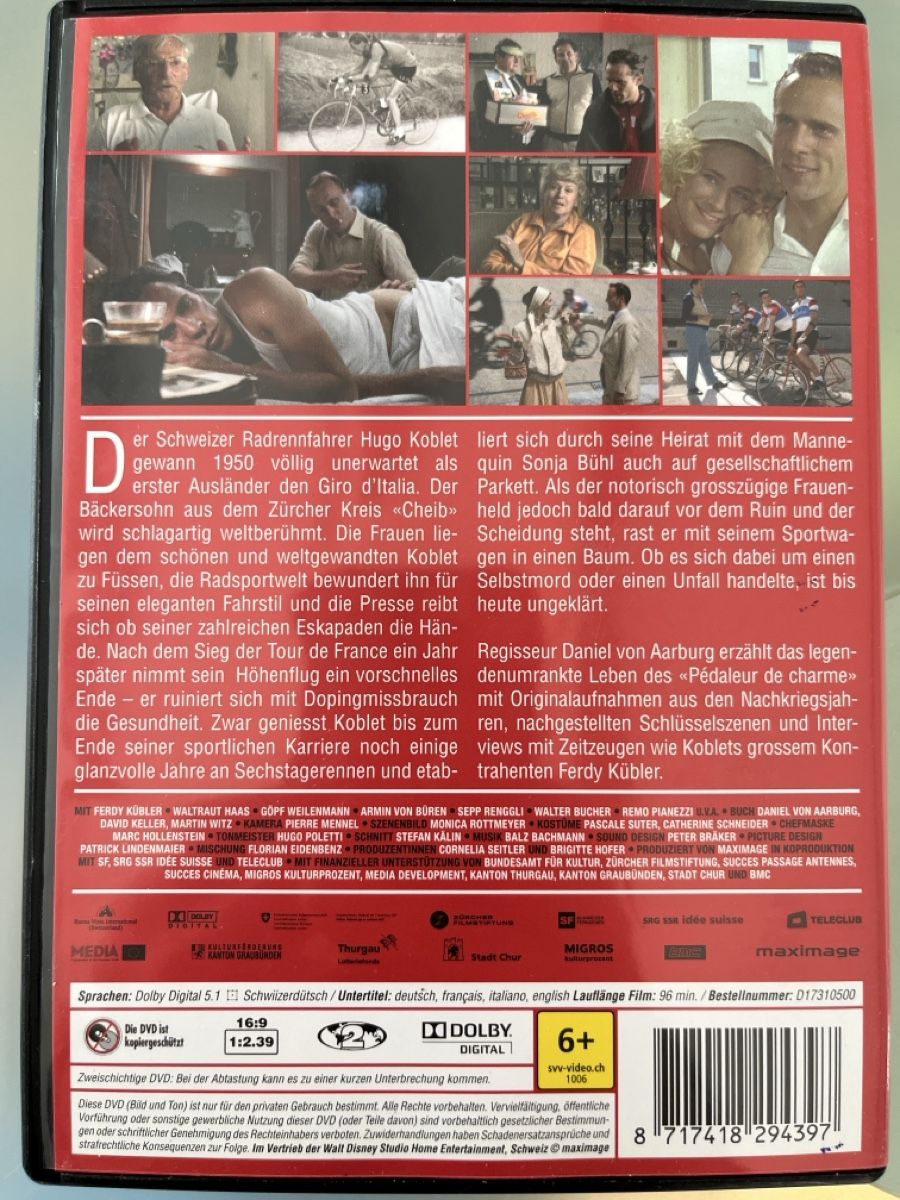 Tutti i DVDs: Hugo Koblet - Pédaleur de Charme – Nuovo (secondo la descrizione) da Subingen venduto da Steps