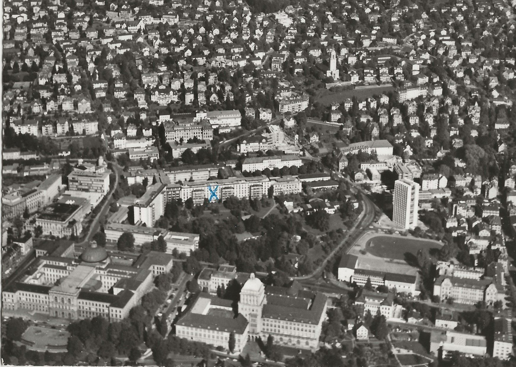 Ansichtskarten: Zürich, Kantonsspital – Gebraucht aus Frauenfeld von Merk52