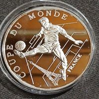 Silbermedaille Göde, Fussball WM Frankreich 1998, 20g Silber