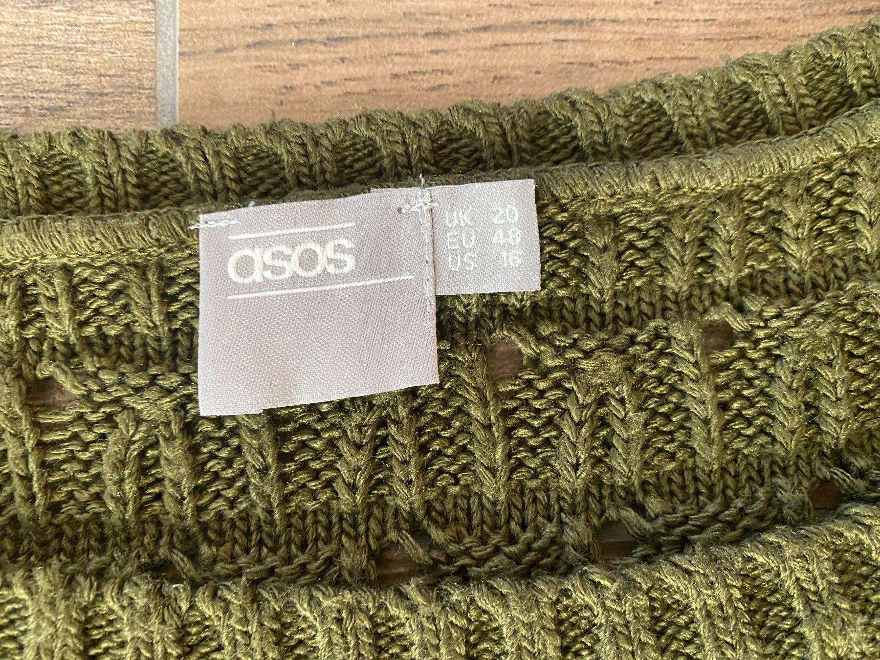 Asos Maglioni & Felpe: Asos Pullover Grobstrick oliv Gr. 48 – Usato da Pratteln venduto da a23_j2gs 3
