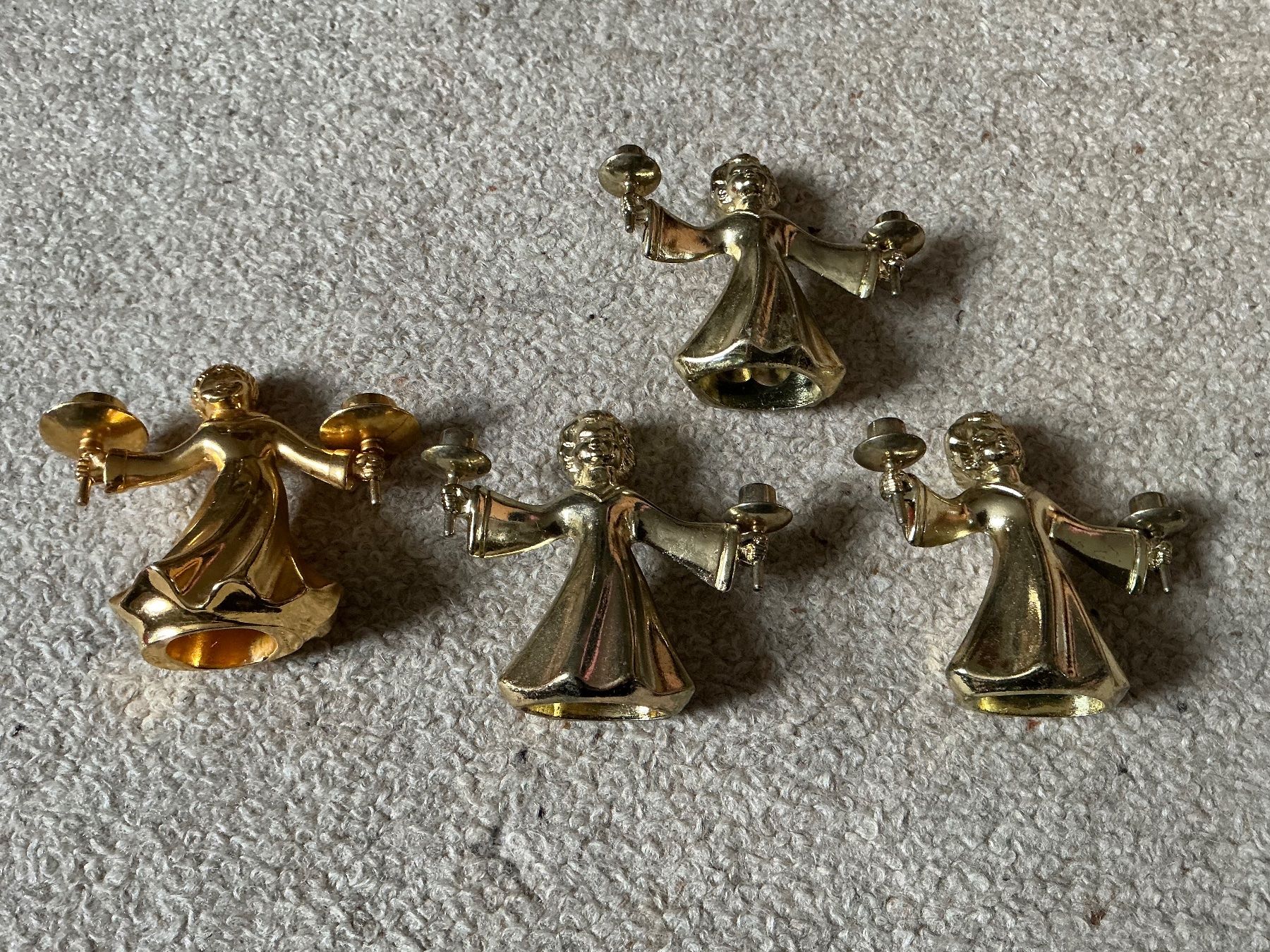 Portacandele: 13 Kerzenhalter Engel Messing, gebraucht – Usato da Jona venduto da Jancy60 4