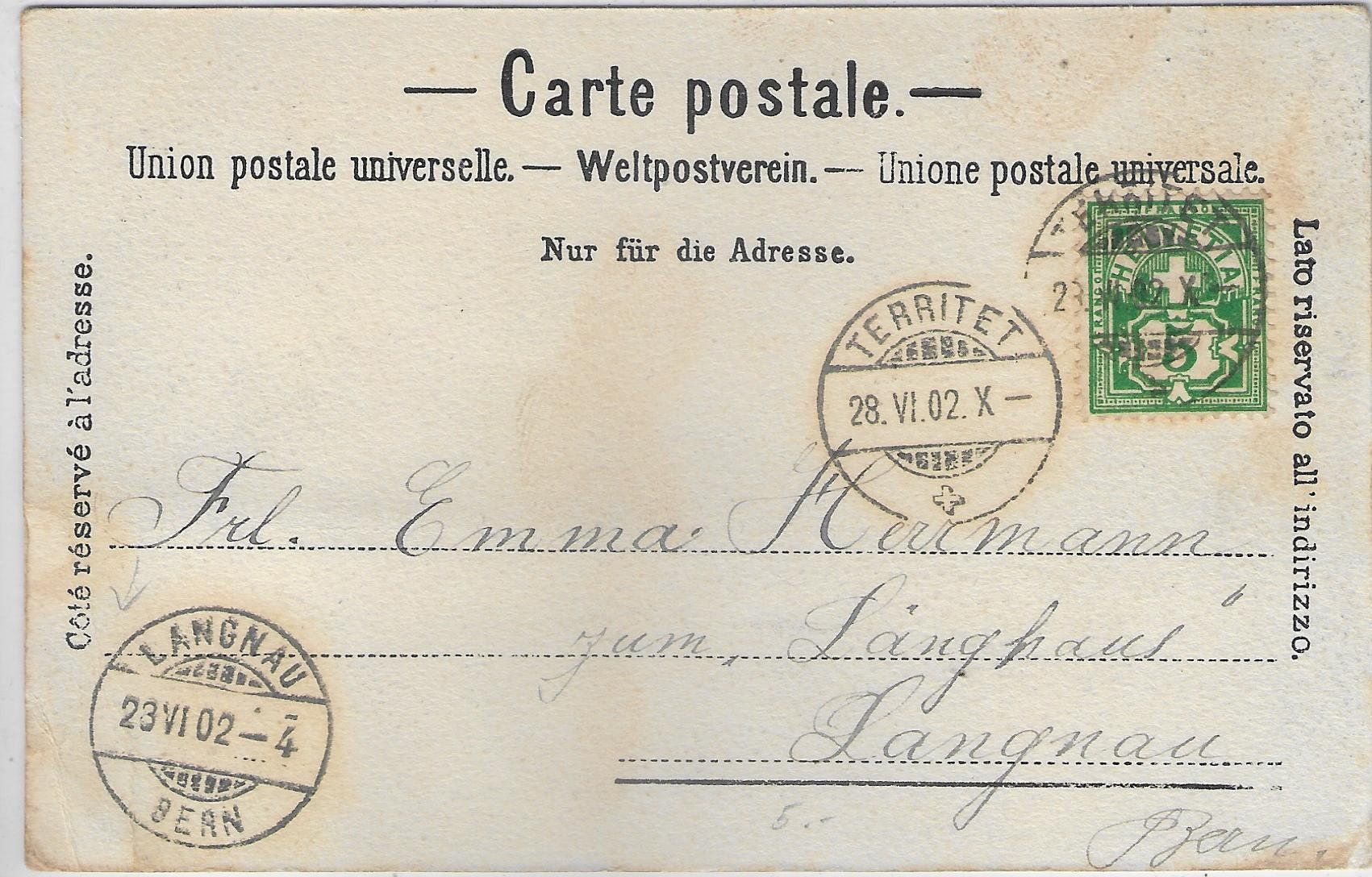 Cartoline postali: Montreux - Place des Planches – Usato da Ettingen venduto da Kartenplanet 1