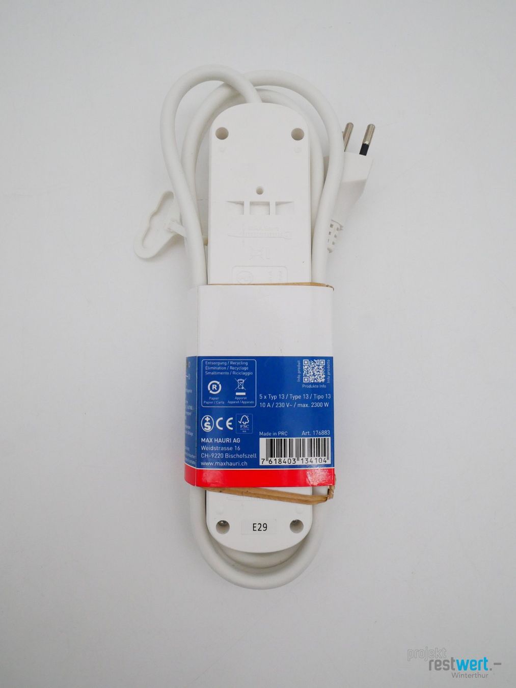 Stecker: MAX HAURI SPLIT Steckdosenleiste, 1.5m, 5x Typ 13 – Neu (gemäss Beschreibung) aus Winterthur von Restwert_Winterthur 2