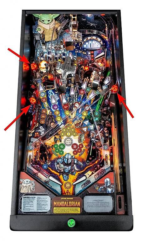 Stern Pinball Flipper: Mod Flipper Stern Mandalorian Grav Charge Flasher Caps – Nuovo e nell'imballaggio originale da Montreux venduto da Space_koaster 2