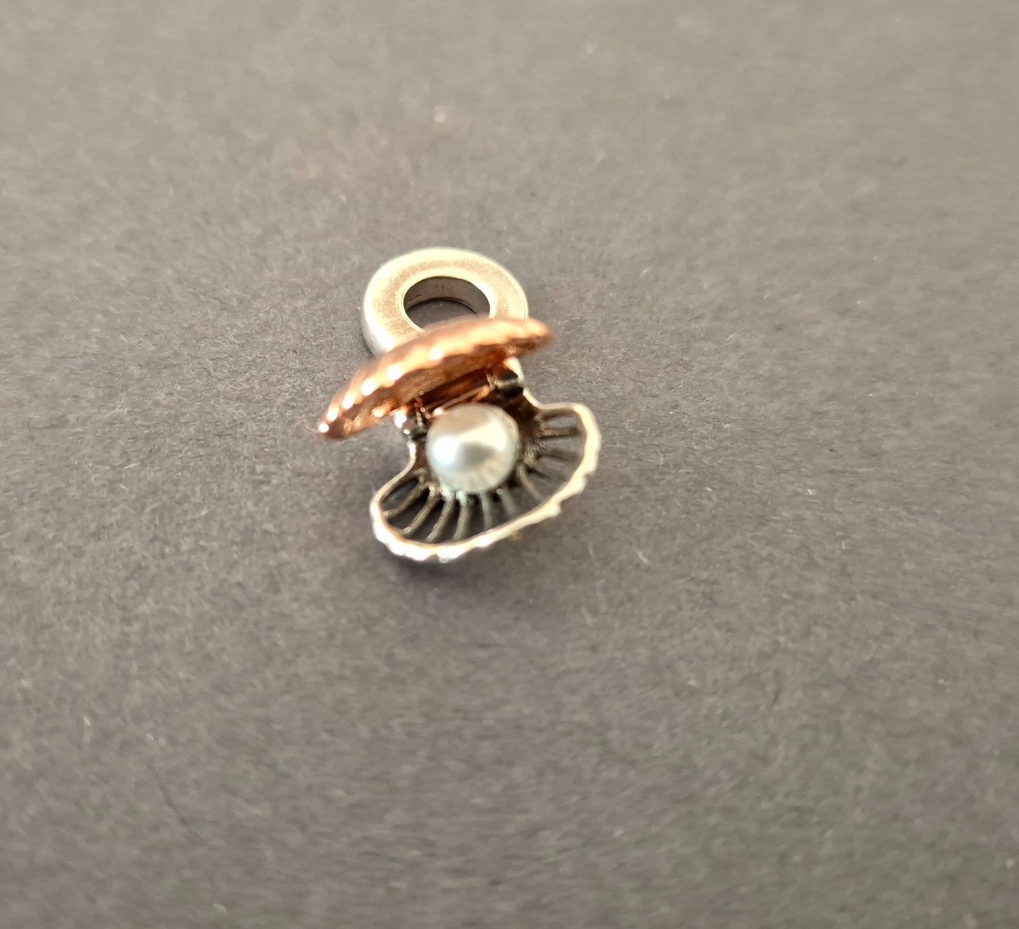 Anhänger: Silber Charm Muschel mit Perle +Garantie – Neu (gemäss Beschreibung) aus Rotkreuz von Carbone_Bijou-Shop 2