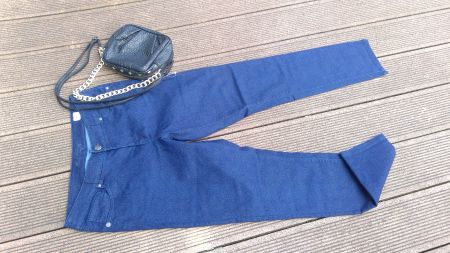 Pantalon bleu foncé Isa Slim Fit, taille M (87cm)