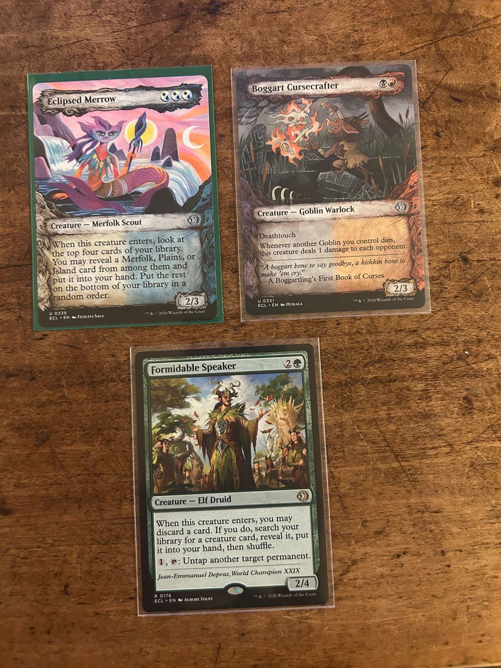 Magic The Gathering Carte collezionabili: MtG Lorwyn eclipsed Formidable Speaker and others EN – Nuovo (secondo la descrizione) da Lausanne venduto da SavaLilie