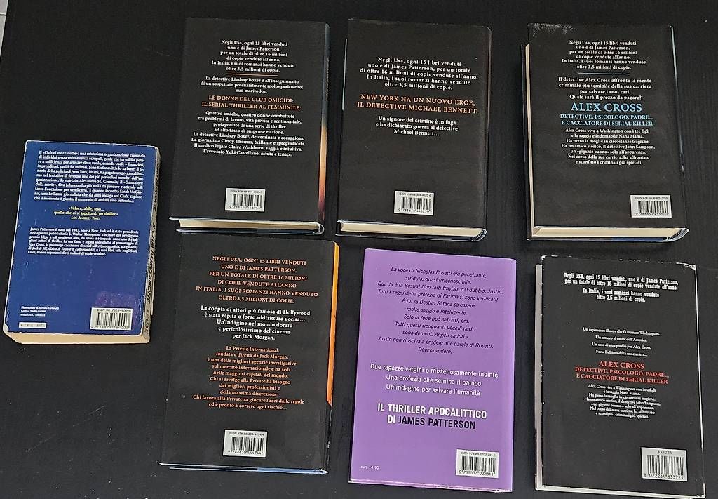 Libri: 7 libri di James Patterson – Usato da figino venduto da ame_frv2 1