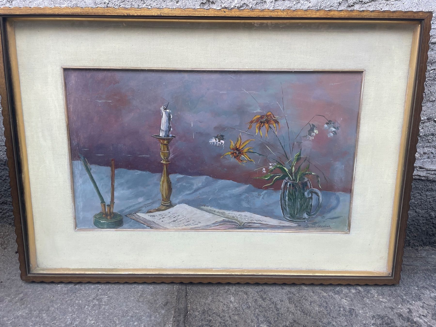 Gemälde: Bild Caldera Onorato Signiert 55x80 cm – Gebraucht aus Minusio von Pink222