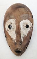 sehr feine alte Lega Maske Kongo Höhe 14 cm