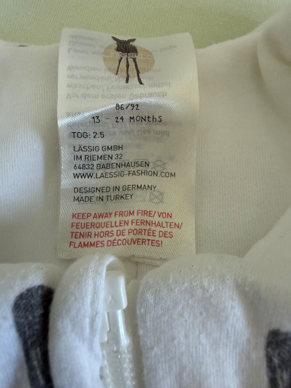 Lässig Sacchi a pelo: Schlafsack Lässig 86/92 – Usato da Ballwil venduto da kat_2mx6 1