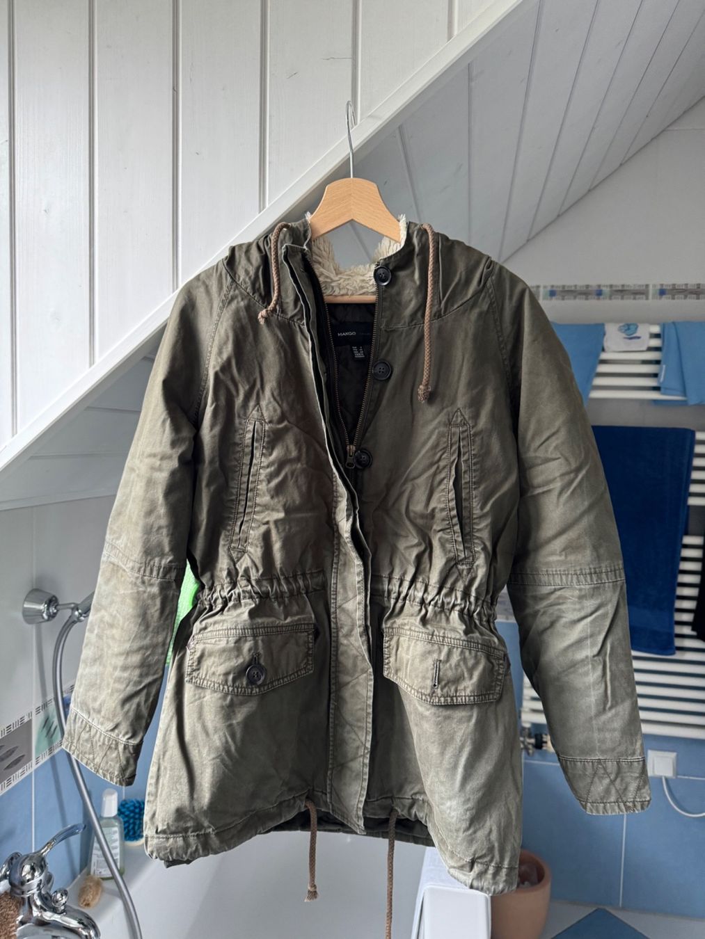 Mango Giacche: Mango Herbst-/ Winterjacke Größe S mit Innenfutter – Usato da Trélex venduto da stripedthrift 6