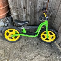 Laufrad Puky gruen gelb gebraucht in gutem Zustand