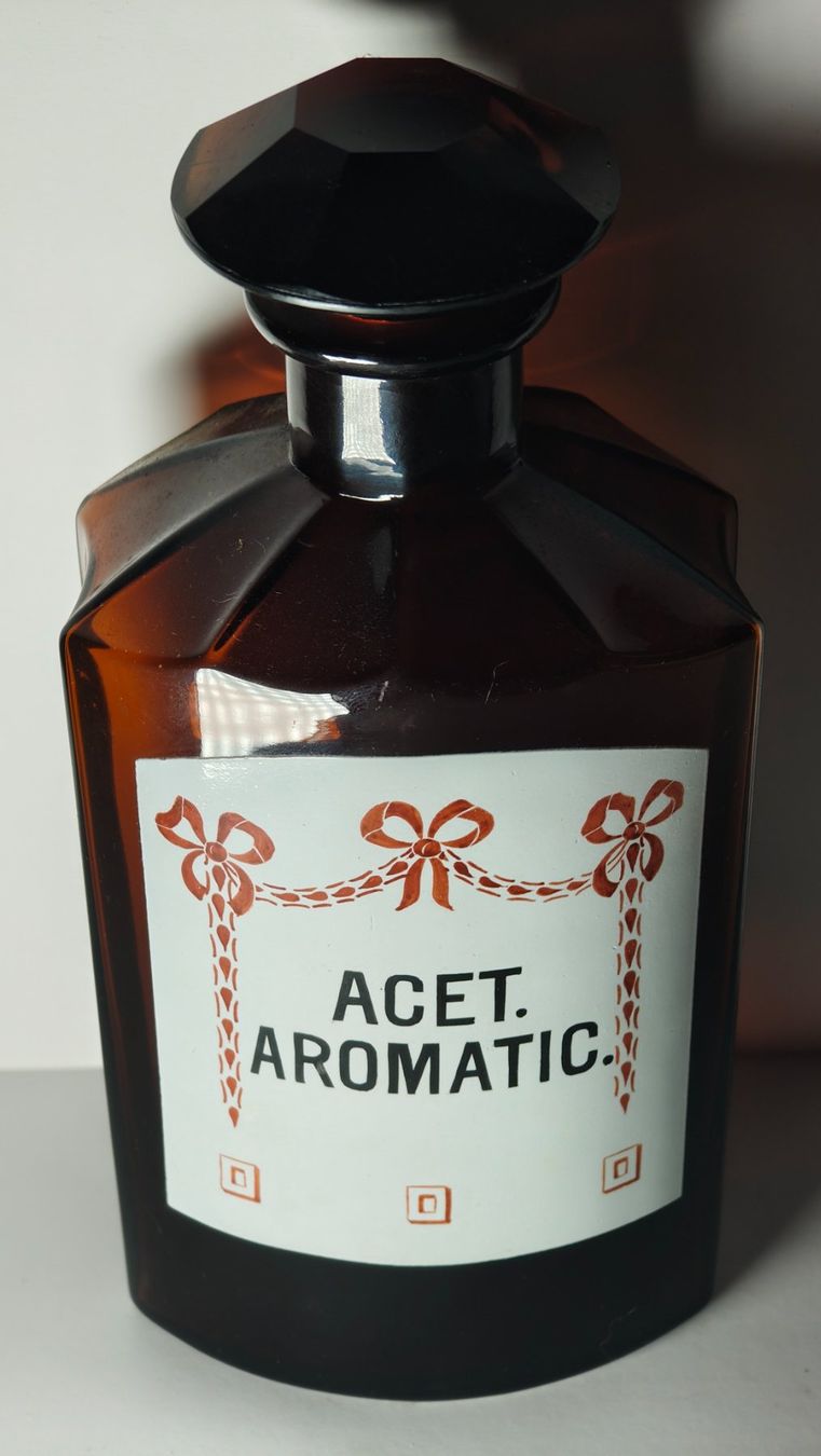 Accessori da laboratorio: Große Antike Apothekerflasche ACET. AROMATIC. Art Déco 22cm – Usato da Monthey venduto da 19_karen_84
