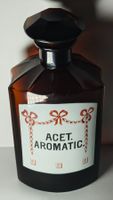 Große Antike Apothekerflasche ACET. AROMATIC. Art Déco 22cm