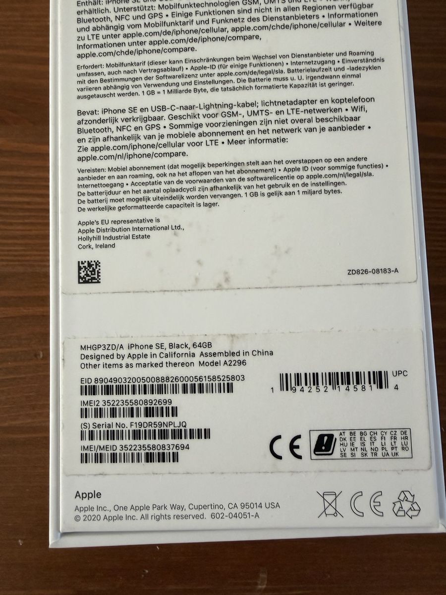 Apple Portables: iPhone SE 2. Generation – D'occasion à Würenlingen par Shovel7 3