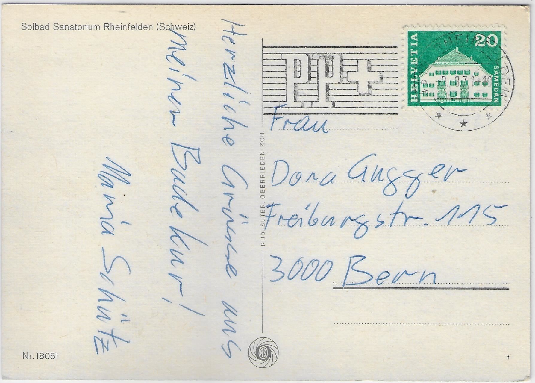 Cartoline postali: Flugaufnahme Rheinfelden - Solbad – Antico da Ettingen venduto da Kartenplanet 1