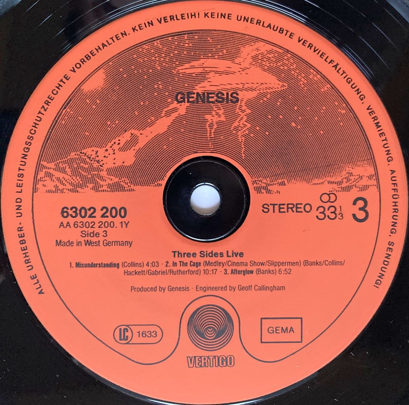 Dischi in vinile: GENESIS - THREE SIDES LIVE – Usato da Bottens venduto da hotter-than-hell 3