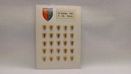 25x FC Basel Pin Vintage auf Verkaufskarton Rar und Selten