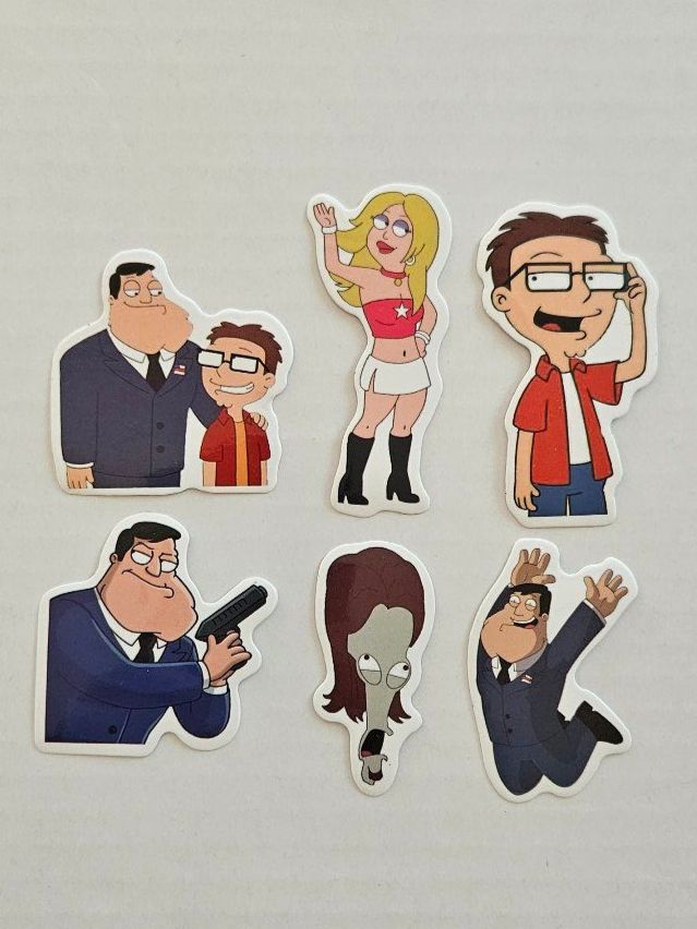 Sticker: American Dad! 6 Sticker Glanz – Nuovo (secondo la descrizione) da Illnau venduto da Sibello