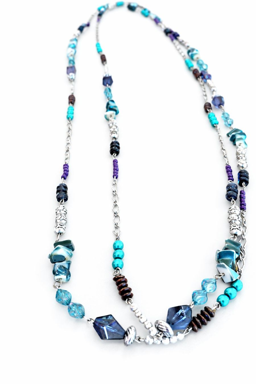 Ketten: Boho Halskette Blau Türkis – Neu (gemäss Beschreibung) aus Fully von VaneaSelection