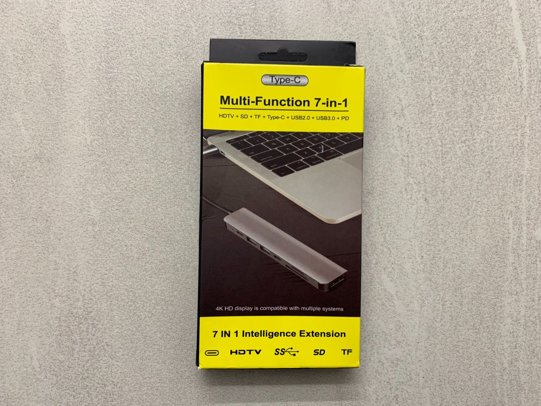Unità & Adattatore: Adapter 7 in 1 USB-C auf Micro SD, HDMI, USB A, USB C – Nuovo e nell'imballaggio originale da Aarburg venduto da 2..0 1