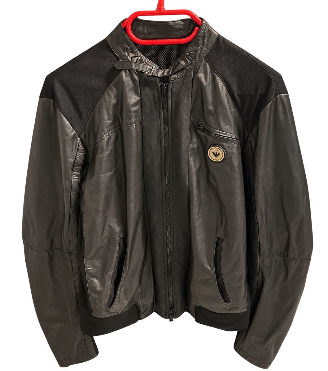 Armani Vestes: Armani Jacket Leather Black Used – D'occasion à Buchs AG par Zila45