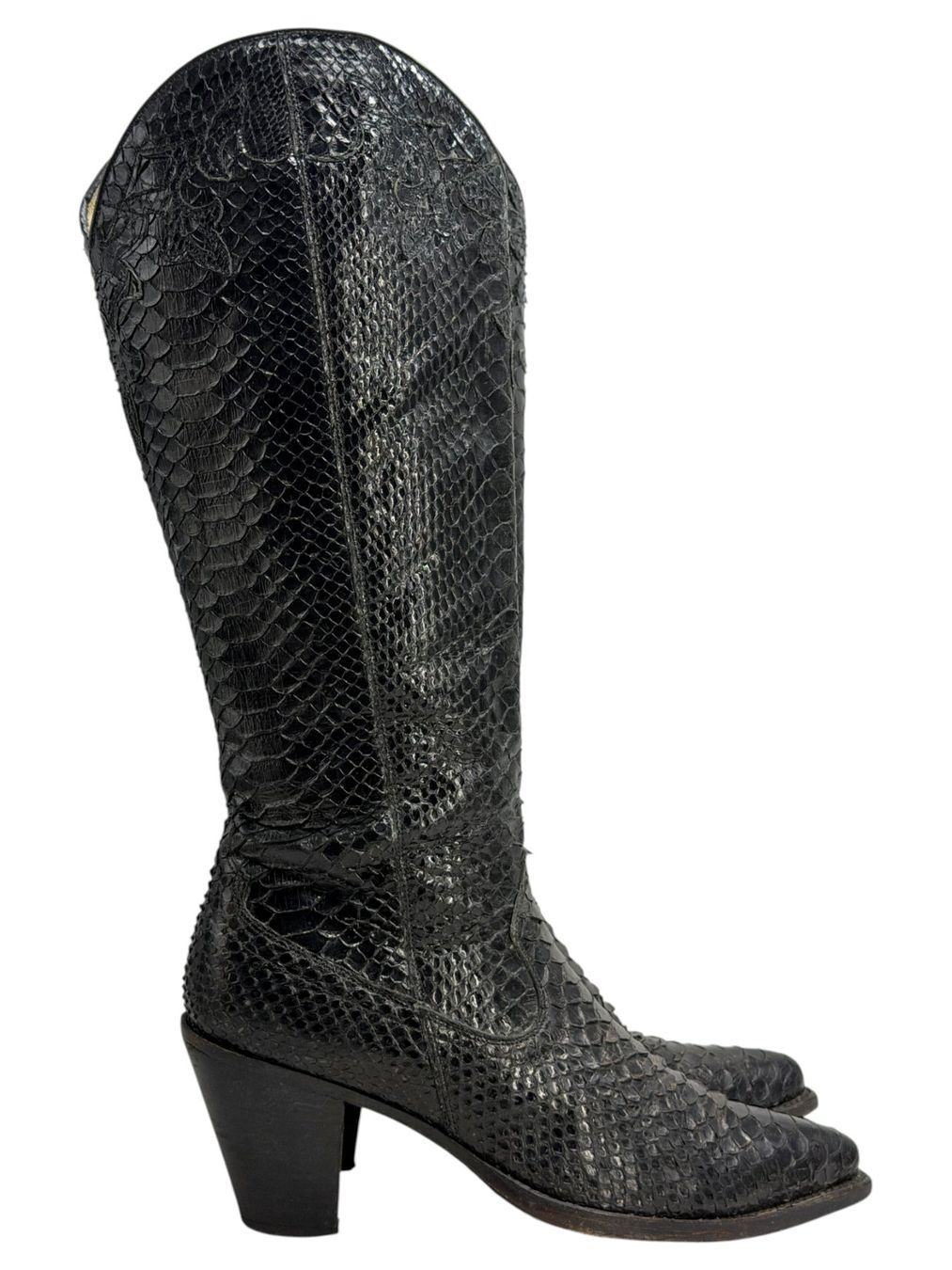 Chaussures hommes: Bottes santiags vintage Tony Mora python noir. Pointure 39 – D'occasion à Cossonay-Ville par PatineDuTemps 5